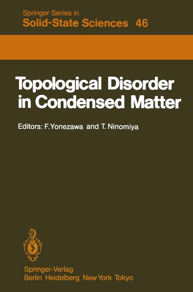 Produktbild: Topological Disorder in Condensed Matter
