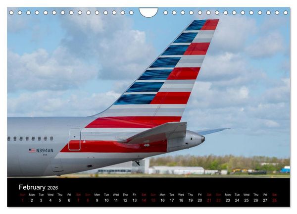 Produktbild: Airline Tails (Wall Calendar 2026 DIN A4 landscape), CALVENDO 12 Month Wall Calendar