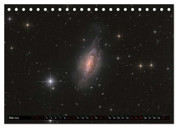 Produktbild: Galaxien im Universum (Tischkalender 2026 DIN A5 quer), CALVENDO Monatskalender