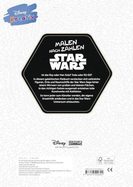 Produktbild: Disney kreativ: Star Wars™ Malen nach Zahlen