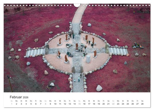 Produktbild: Cottbus und seine Umgebung in Infrarot (Wandkalender 2026 DIN A3 quer), CALVENDO Monatskalender