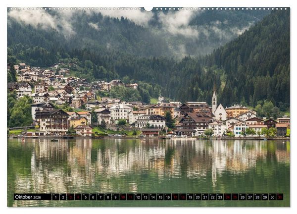 Produktbild: Bergseen in den Dolomiten (hochwertiger Premium Wandkalender 2026 DIN A2 quer), Kunstdruck in Hochglanz