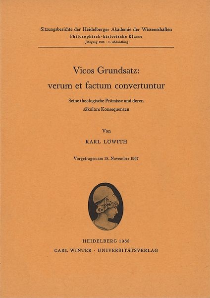 Produktbild: Vicos Grundsatz: verum et factum convertuntur