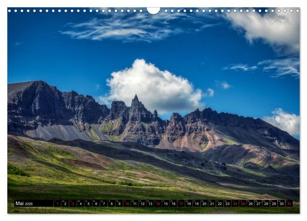 Produktbild: Eine Rundreise durch Island (Wandkalender 2026 DIN A3 quer), CALVENDO Monatskalender