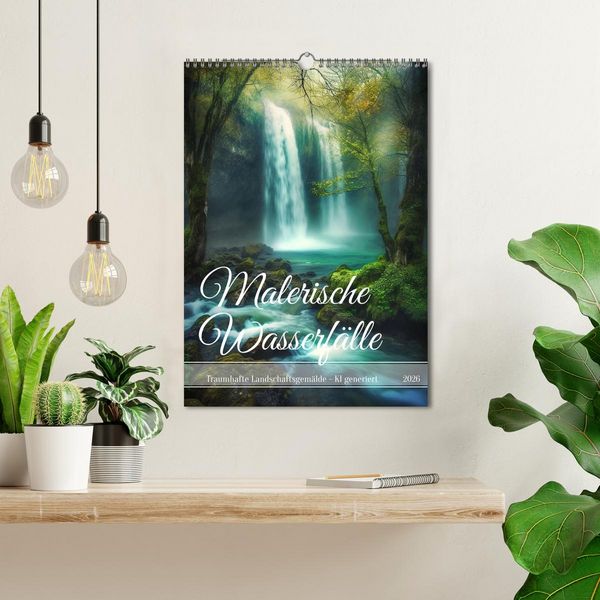 Produktbild: Malerische Wasserf&auml;lle (Wandkalender 2026 DIN A3 hoch), CALVENDO Monatskalender