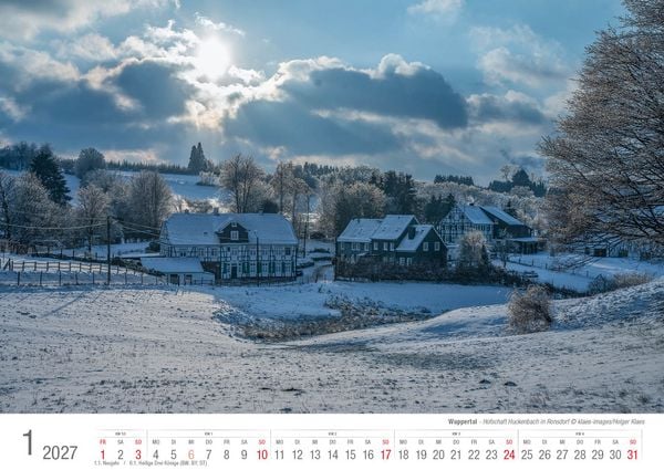 Produktbild: Wuppertal 2027 Bildkalender A3 Spiralbindung