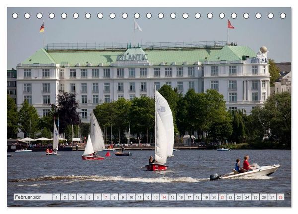 Produktbild: Hansestadt Hamburg (Tischkalender 2027 DIN A5 quer), CALVENDO Monatskalender