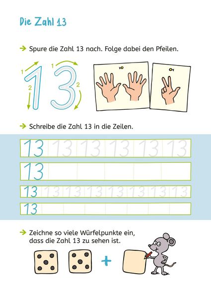 Produktbild: LERNSTERN. Zahlen schreiben mit Spurrillen