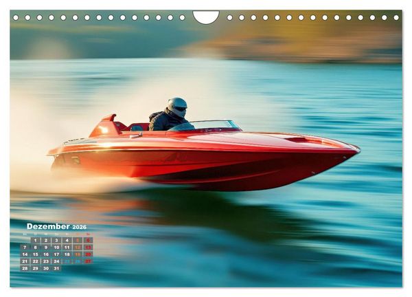 Produktbild: Speedboote (Wandkalender 2026 DIN A4 quer), CALVENDO Monatskalender