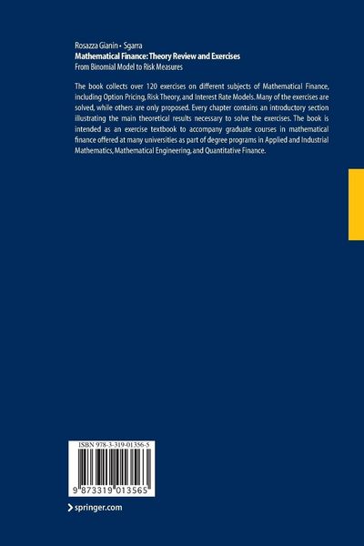 Produktbild: Mathematical Finance: Theory Review and Exercises