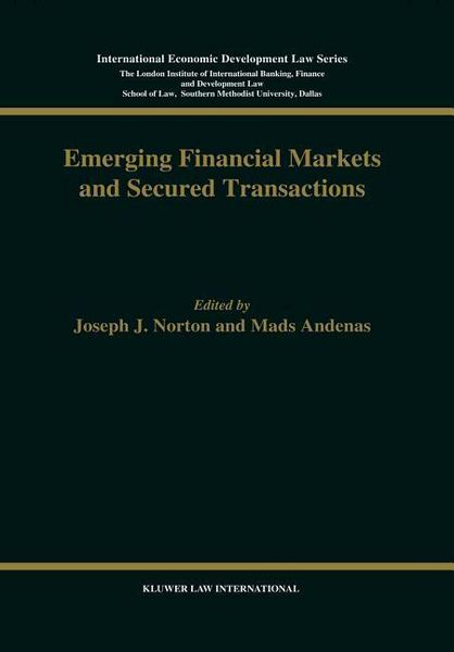 Produktbild: Emerging Financial Markets and Secured Transactions