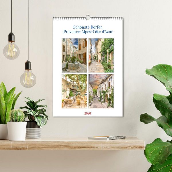 Produktbild: Sch&ouml;nste D&ouml;rfer - Provence-Alpes-C&ocirc;te d'Azur (Wandkalender 2026 DIN A3 hoch), CALVENDO Monatskalender