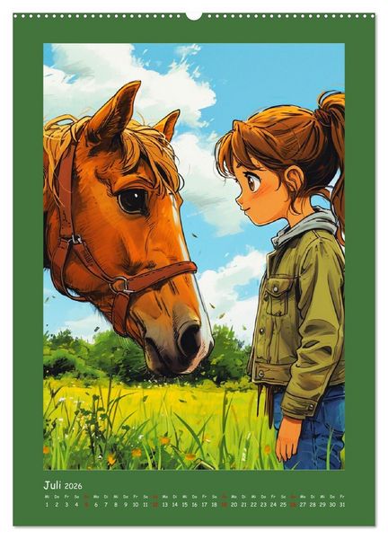 Produktbild: Anime Kids. Outdoor Kinderspa&szlig; und Sport (hochwertiger Premium Wandkalender 2026 DIN A2 hoch), Kunstdruck in Hochglanz