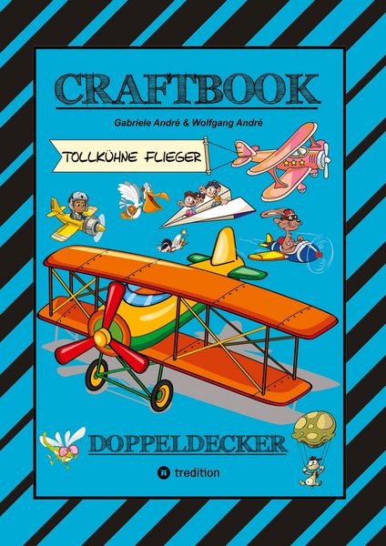 Produktbild: Craftbook - Super Ausmalmotive - Fl&uuml;gzeuge - Piloten - Lustige V&ouml;gel - Knifflige R&auml;tsel - Spannende Aufgaben - Wissenswertes - Luftraum