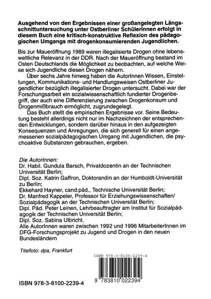 Produktbild: Jugendliche und Drogen