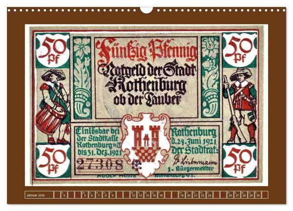 Produktbild: Gru&szlig; aus Rothenburg ob der Tauber (Wandkalender 2026 DIN A3 quer), CALVENDO Monatskalender