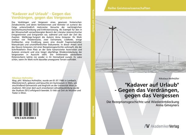 Produktbild: "Kadaver auf Urlaub" - Gegen das Verdr&auml;ngen, gegen das Vergessen