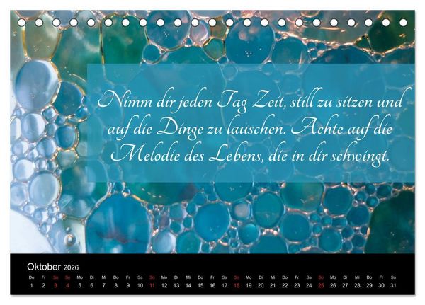 Produktbild: Mit Spr&uuml;chen und Weisheiten durch&acute;s Jahr (Tischkalender 2026 DIN A5 quer), CALVENDO Monatskalender