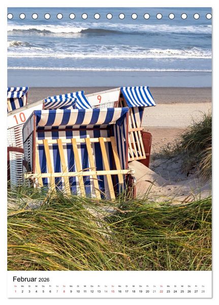 Produktbild: Norderney Inselportrait (Tischkalender 2026 DIN A5 hoch), CALVENDO Monatskalender