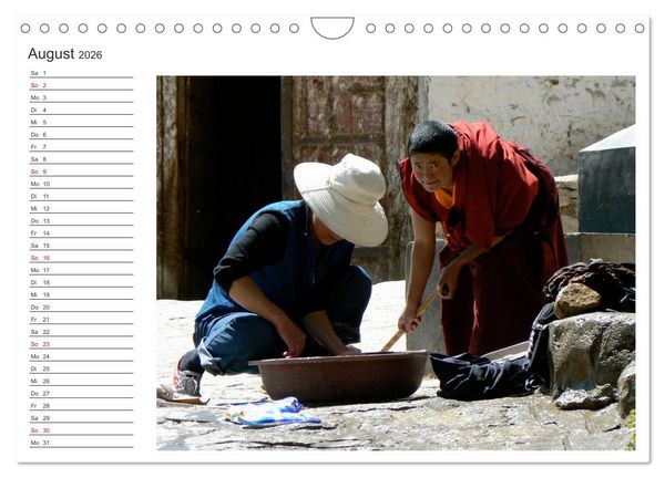 Produktbild: Tibet - Begegnungen (Wandkalender 2026 DIN A4 quer), CALVENDO Monatskalender