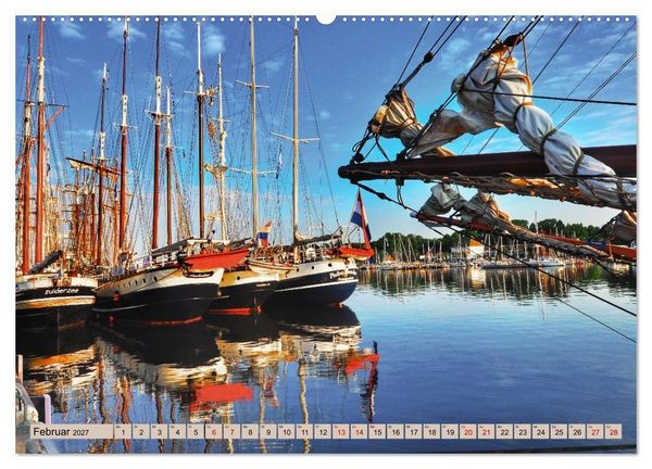 Produktbild: Hanse Sail - Rostock. Du bist so sch&ouml;n (hochwertiger Premium Wandkalender 2027 DIN A2 quer), Kunstdruck in Hochglanz