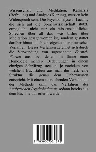 Produktbild: Analytische Psychokatharsis