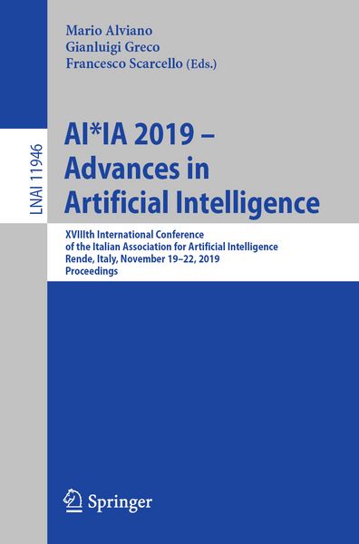 Produktbild: AI*IA 2019 &ndash; Advances in Artificial Intelligence