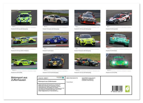 Produktbild: Motorsport aus Zuffenhausen (Wandkalender 2026 DIN A3 quer), CALVENDO Monatskalender