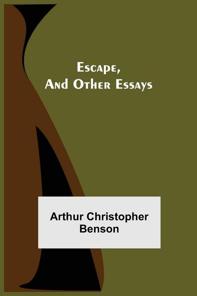 Produktbild: Escape, And Other Essays