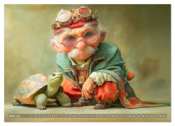 Produktbild: Unsere besten tierischen Freunde - Humorvolle Werke (Tischkalender 2026 DIN A5 quer), CALVENDO Monatskalender