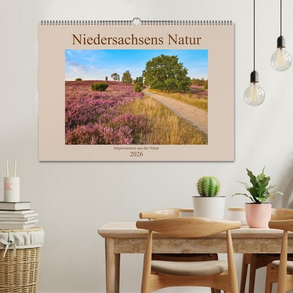 Produktbild: Niedersachsens Natur (Wandkalender 2026 DIN A2 quer), CALVENDO Monatskalender