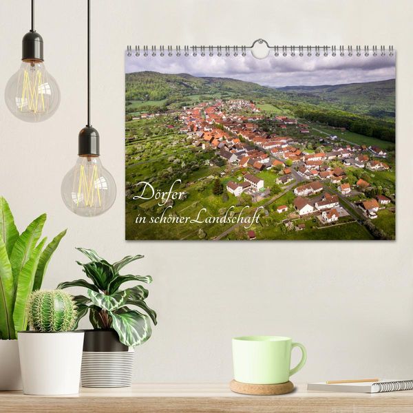 Dörfer in schöner Landschaft (Wandkalender 2025 DIN A4 quer), CALVENDO Monatskalender