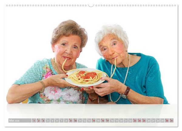 Produktbild: Sch&ouml;nheit im Alter - Auf den Geschmack gekommen (Wandkalender 2026 DIN A2 quer), CALVENDO Monatskalender