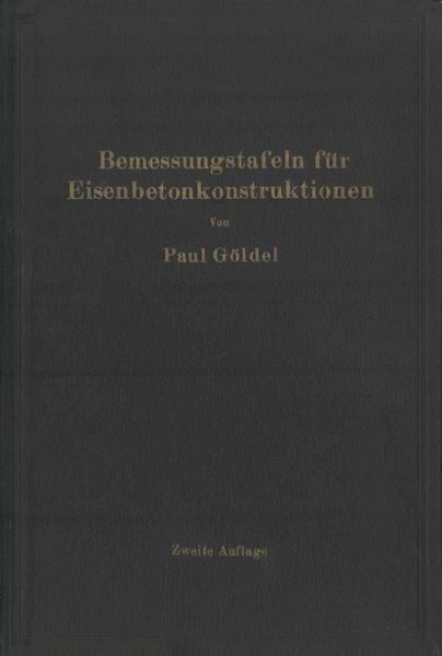 Produktbild: Bemessungstafeln f&uuml;r Eisenbetonkonstruktionen