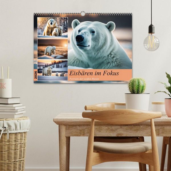 Produktbild: Eisb&auml;ren im Fokus (Wandkalender 2026 DIN A3 quer), CALVENDO Monatskalender