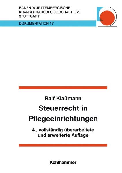 Produktbild: Steuerrecht in Pflegeeinrichtungen