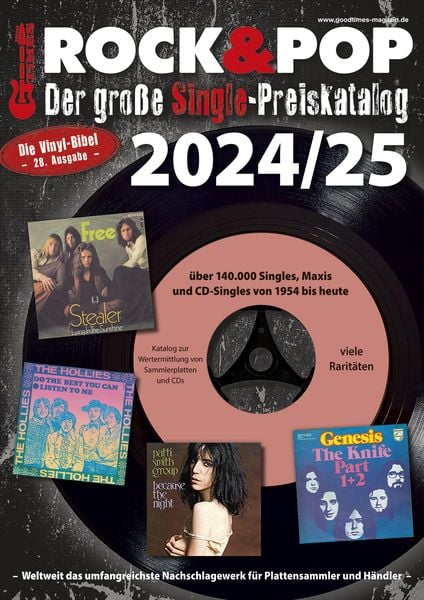 Produktbild: Der gro&szlig;e Rock & Pop Single Preiskatalog 2024/25