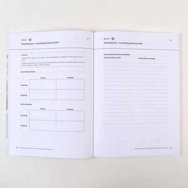 Produktbild: Therapie-Tools Selbstverletzendes Verhalten