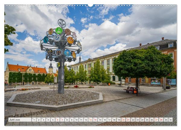 Produktbild: Riesa Impressionen (hochwertiger Premium Wandkalender 2026 DIN A2 quer), Kunstdruck in Hochglanz