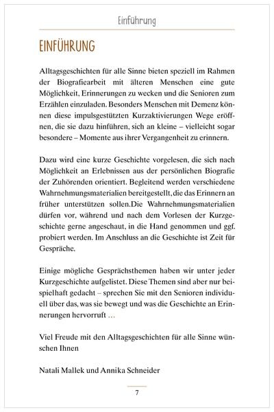 Produktbild: Alltagsgeschichten f&uuml;r alle Sinne f&uuml;r Senioren