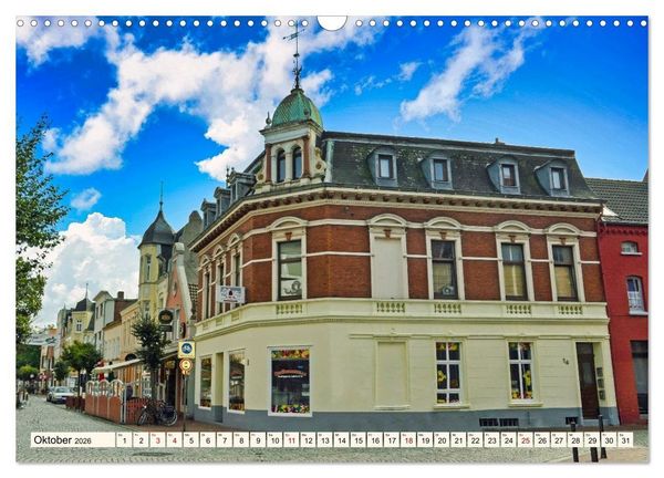 Produktbild: Charmante Stadt - LEER (Wandkalender 2026 DIN A3 quer), CALVENDO Monatskalender
