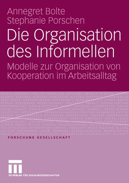 Produktbild: Die Organisation des Informellen