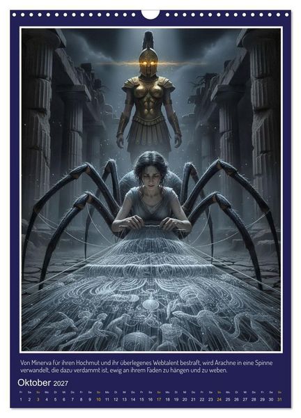Produktbild: Metamorphosen in antiken Erz&auml;hlungen (Wandkalender 2027 DIN A3 hoch), CALVENDO Monatskalender