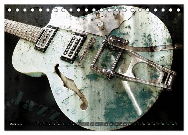Produktbild: Gitarren - Grunge Style (Tischkalender 2026 DIN A5 quer), CALVENDO Monatskalender