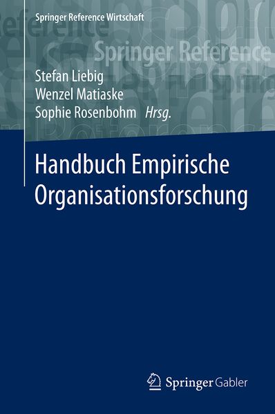 Produktbild: Handbuch Empirische Organisationsforschung