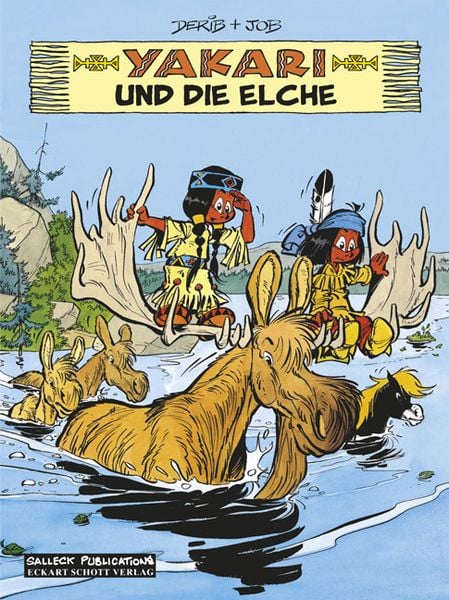 Yakari Band 9: Yakari und die Elche, Gebundene Ausgabe von Claude Derib,André Jobin, Salleck Publications, 978-3-89908-298-2