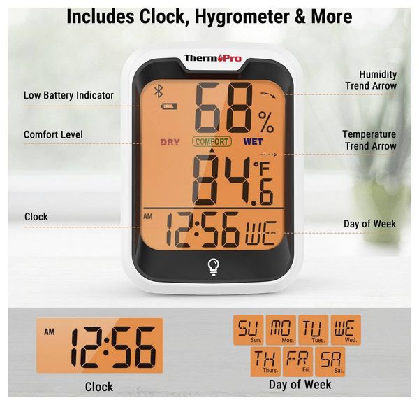 Produktbild: Thermpro Tp358 Therm-Pro Digitigal Hygro
