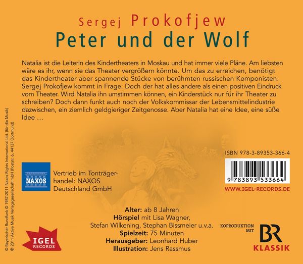 Produktbild: Starke St&uuml;cke. Sergej Prokofjew. Peter und der Wolf