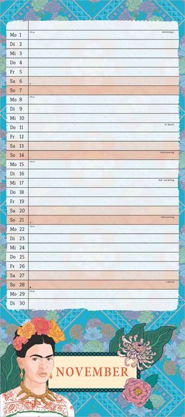 Produktbild: Frida Kahlo Notizkalender 2027