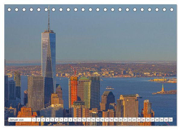 Produktbild: New York City Manhattan Perspektiven (Tischkalender 2026 DIN A5 quer), CALVENDO Monatskalender